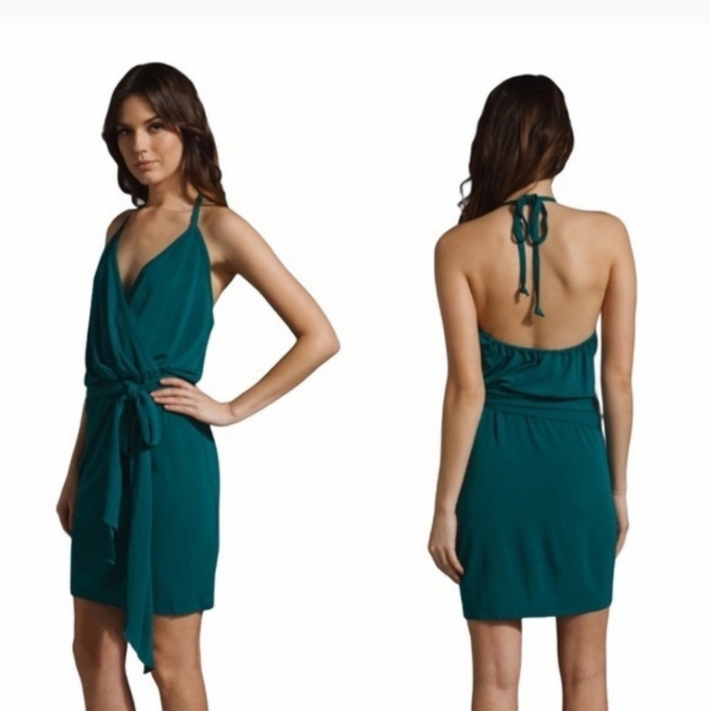Haute Hippie Halter Wrap Cocktail Mini